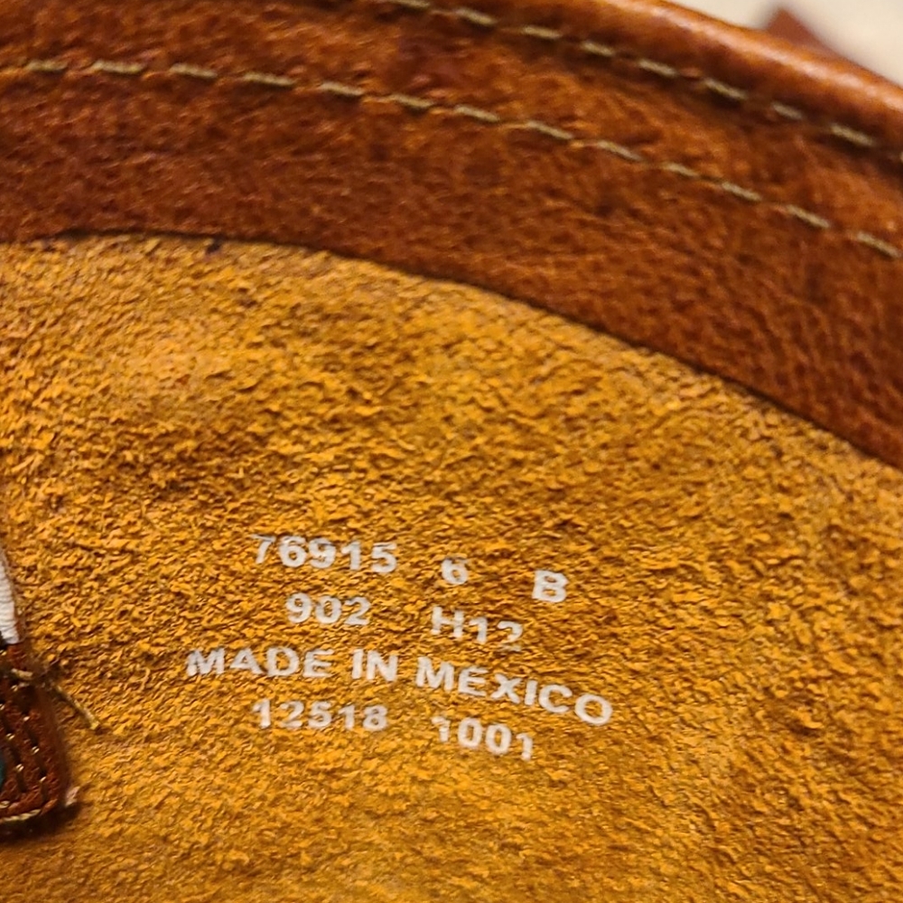 Frye leather boots with buckle size 6 - Picture 5 of 7